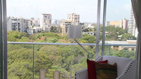 Mreza, ki varuje otroke pred padci.